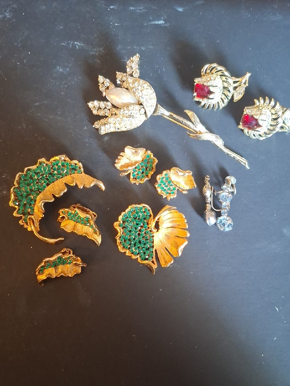 Gold-Tone Floral Jewelry Set - Women Jewelry Signed Coro